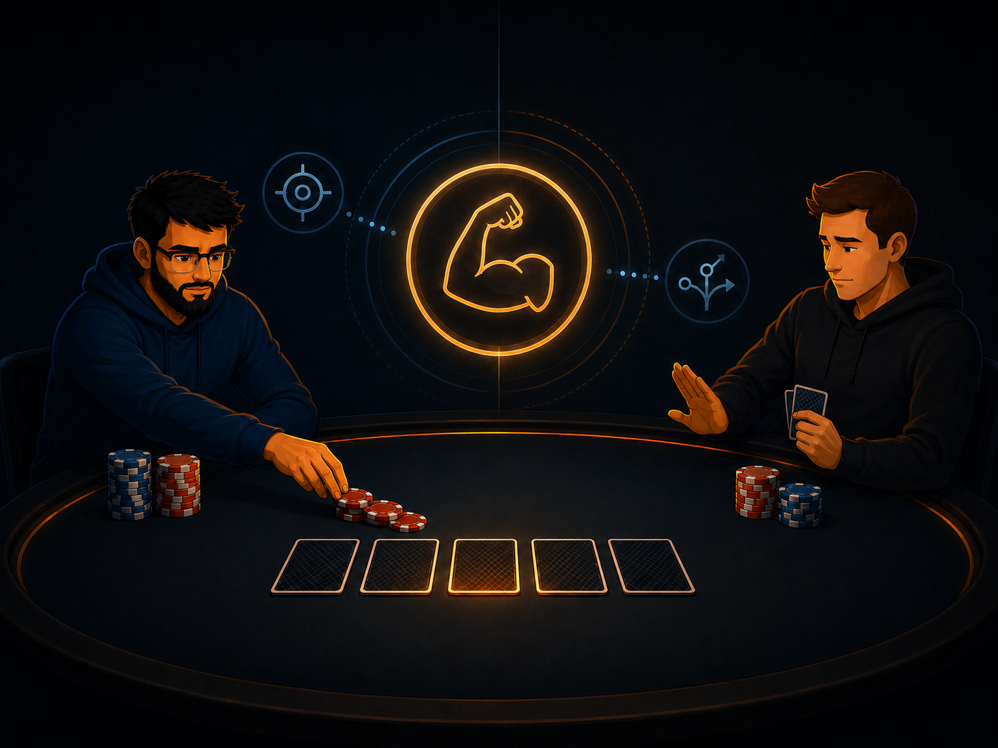 Illustration montrant le risque de miser uniquement pour la value au poker.