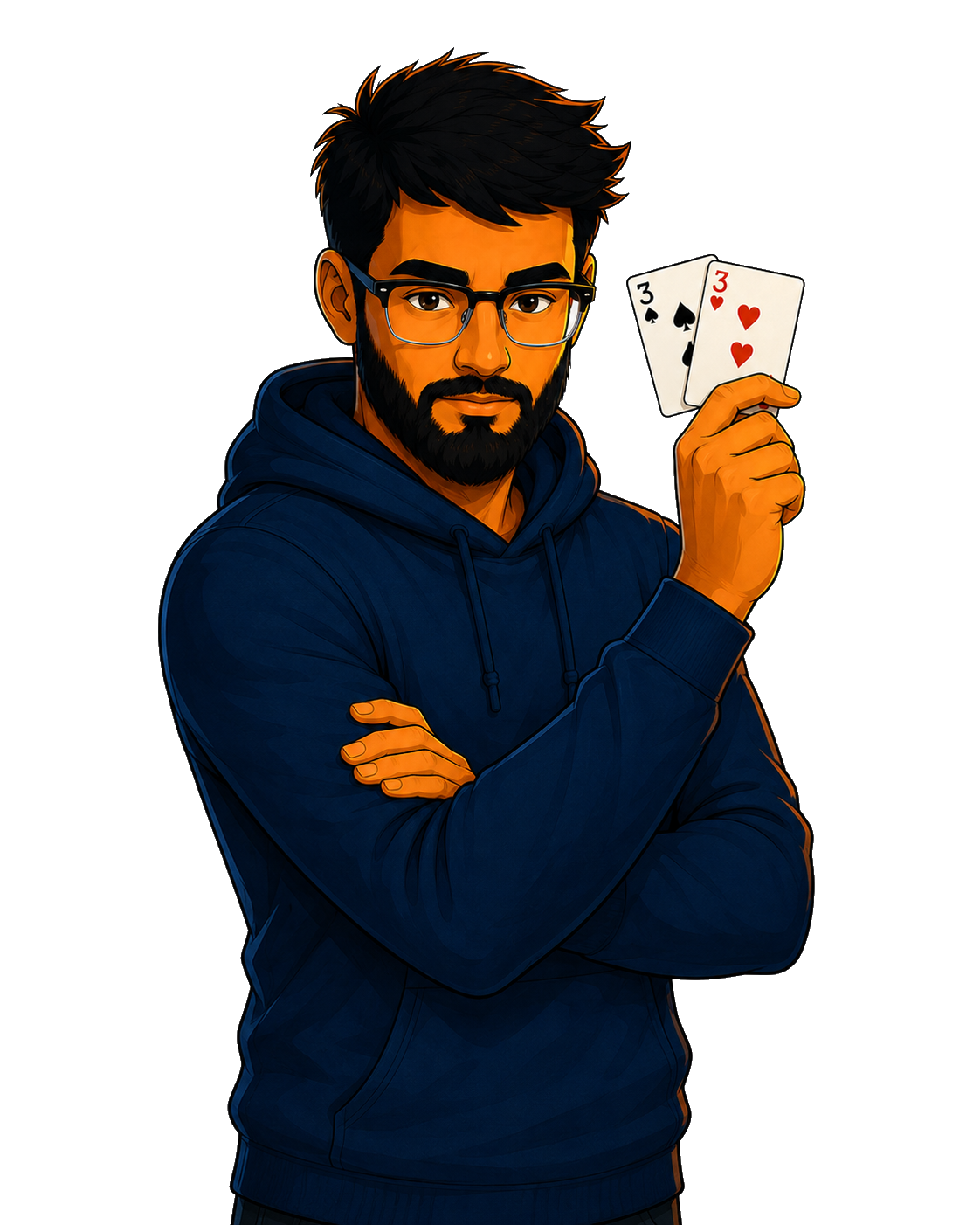 Illustration d’introduction Pocket33 avec jetons de poker et bouclier GTO lumineux.